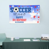 サッカースター誕生日パーティーのお知らせ 横断幕 (トレードショー)