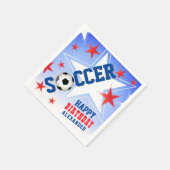 サッカースター誕生日パーティー スタンダードカクテルナプキン (角)