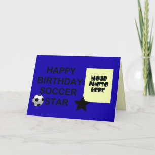 サッカースター誕生日 カード
