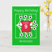 サッカースター (アーセナル レッド) カード (黄色い花)