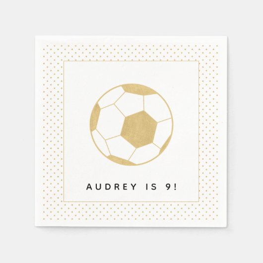 サッカースター スタンダードカクテルナプキン (正面)