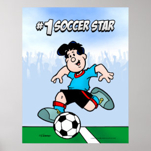 サッカースター ポスター