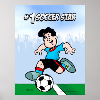 サッカースター ポスター