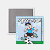 サッカースター マグネット (正面/裏面)