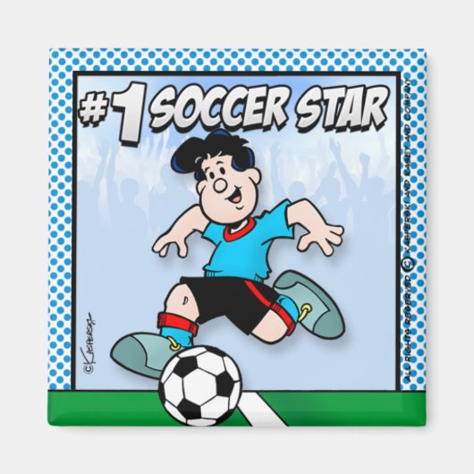 サッカースター マグネット (正面)