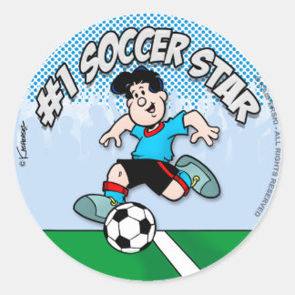 サッカースター ラウンドシール