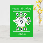 サッカースター(白-トッテナム) カード (黄色い花)