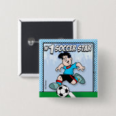 サッカースター 缶バッジ (正面&裏面)