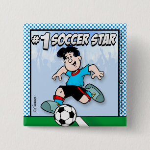 サッカースター 缶バッジ