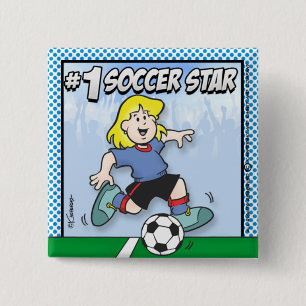 サッカースター 缶バッジ