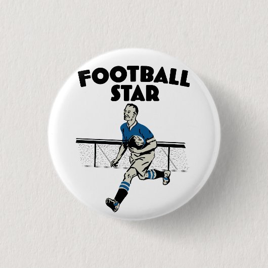 サッカースター 缶バッジ (正面)