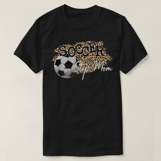 サッカーステップマママヒョウStepMom Tシャツ (デザイン正面)
