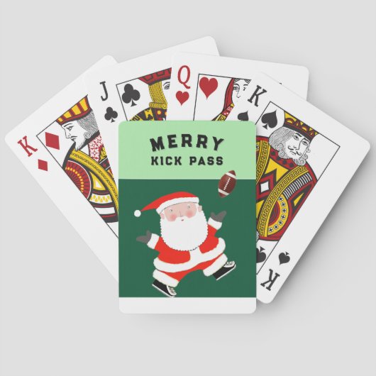 サッカーストッキングのスタッファー トランプ (裏面)