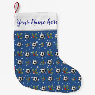 サッカーストッキング、サッカークリスマスストッキング、コーチ スモールクリスマスストッキング