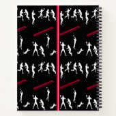 サッカースパイラルノートデザイン ノートブック (裏面)