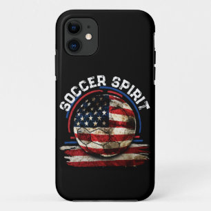 サッカースピリットUSAサッカーファン iPhone 11 ケース