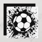 サッカースプラット 招待状 (正面/裏面)