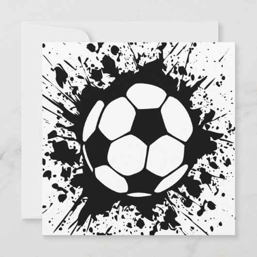 サッカースプラット 招待状 (正面)