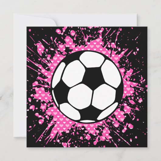 サッカースプラット 招待状 (正面)