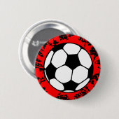 サッカースプラット。 缶バッジ (正面&裏面)