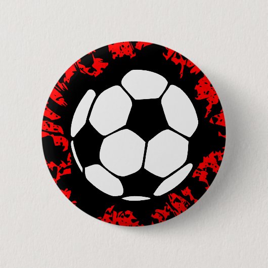 サッカースプラット。 缶バッジ (正面)