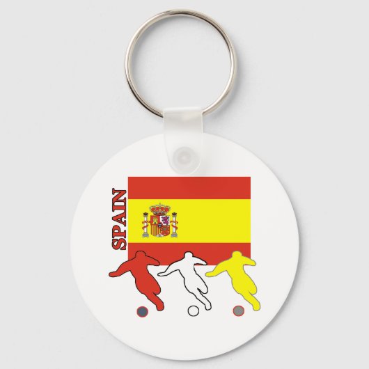 サッカースペインのキーチェーン キーホルダー (正面)