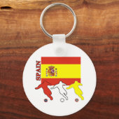 サッカースペインのキーチェーン キーホルダー (正面)
