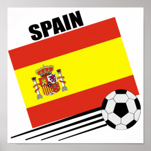 サッカースペインのチーム ポスター