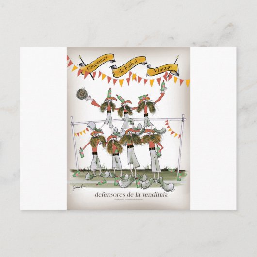 サッカースペインの防衛 ポストカード (正面)