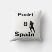 サッカースペインの、カスタマイズ可能 クッション (裏面)