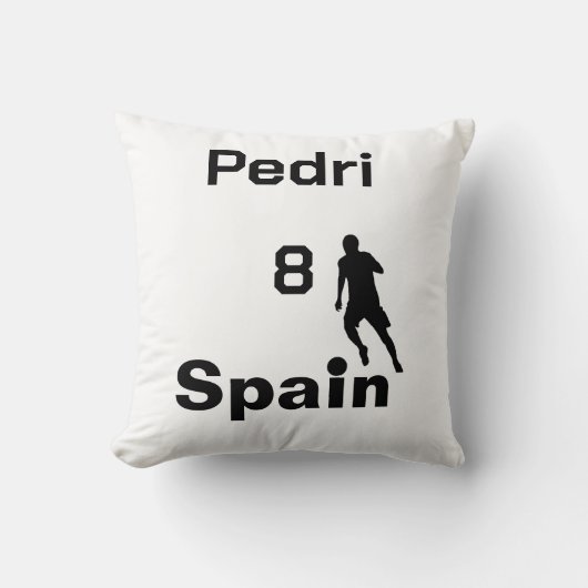 サッカースペインの、カスタマイズ可能 クッション (正面)