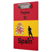サッカースペインの、カスタマイズ可能 クリップボード (左)