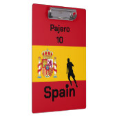サッカースペインの、カスタマイズ可能 クリップボード (右)