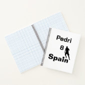 サッカースペインの、カスタマイズ可能 ノートブック (内部)