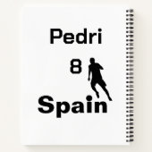 サッカースペインの、カスタマイズ可能 ノートブック (裏面)