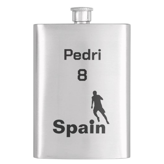 サッカースペインの、カスタマイズ可能 フラスク (正面)