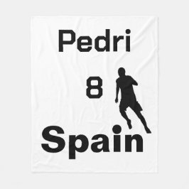 サッカースペインの、カスタマイズ可能 フリースブランケット