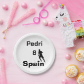 サッカースペインの、カスタマイズ可能 ペーパープレート (パーティー)