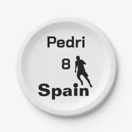 サッカースペインの、カスタマイズ可能 ペーパープレート
