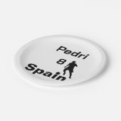 サッカースペインの、カスタマイズ可能 ペーパープレート (アングル)
