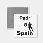 サッカースペインの、カスタマイズ可能 マグネット (正面/裏面)