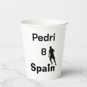 サッカースペインの、カスタマイズ可能 紙コップ (裏面)