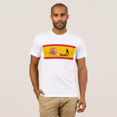 サッカースペインの、カスタマイズ可能 Tシャツ (正面フル)