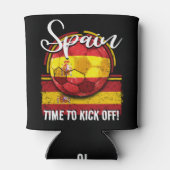サッカースペイン国旗スペインの、サッカーファン 缶クーラー (裏面)