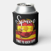 サッカースペイン国旗スペインの、サッカーファン 缶クーラー (缶裏面)