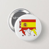 サッカースペイン 缶バッジ (正面&裏面)