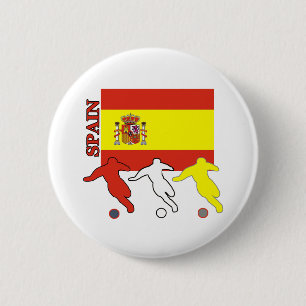 サッカースペイン 缶バッジ