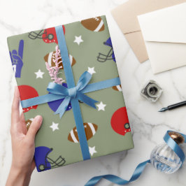 サッカースポーツおもしろいパーティー包装紙 ラッピングペーパー