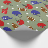 サッカースポーツおもしろいパーティー包装紙 ラッピングペーパー (角)