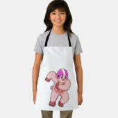 サッカースポーツで豚 エプロン (インサイチュ)